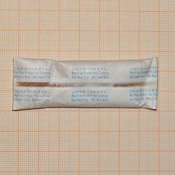 Beutel mit Trockenmittel, 10 g silica gel with humidity indicator  (orangegel) sachet: 7 x 9 cm